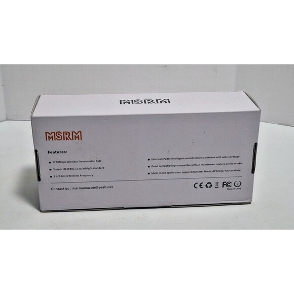 MSRM 1200MBS DUAL BAND REPEATER WI-FI SIGNAL & SPEED BOOSTER - Picture 4 of 5